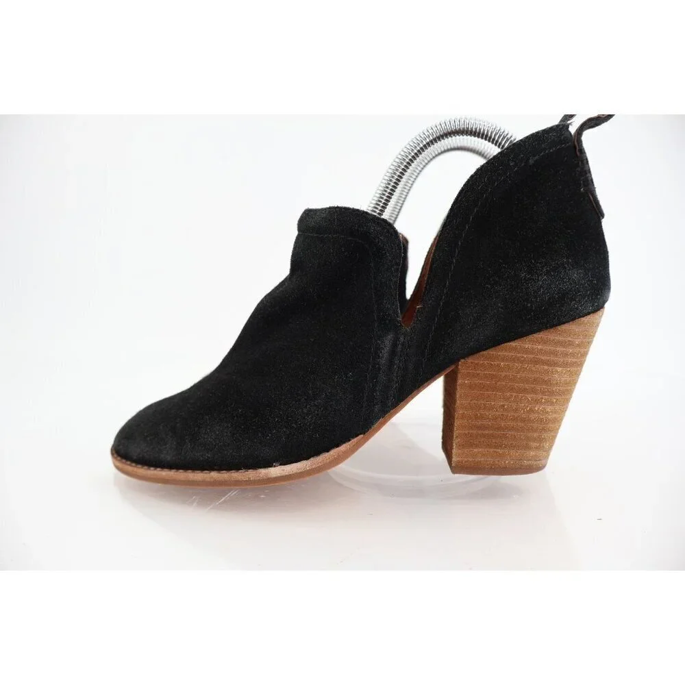 Jeffrey Campbell Cromwell Ankle Boots Women's 9 Black Suede Pointed Toe Western
